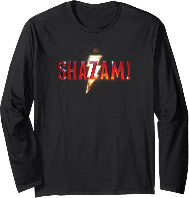 Shazam Movie Shazam Logo Langarmshirt