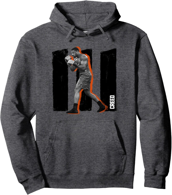 Creed 3 Adonis Creed Fighter Stance Distressed Portrait Pullover Hoodie
