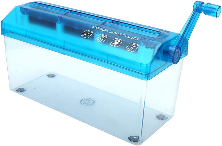 CHICIRIS Mini-Desktop-Handbuch A4 Hand Shredder Schredet Papier Effizient für den Schutz der Bürover