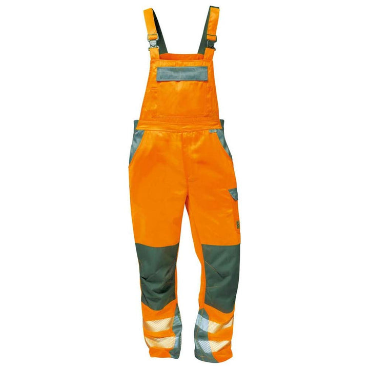 Elysee Warnschutz Latzhose"Metz" Grösse, 1 Stück, 50, orange/grau, 22739-50, 50