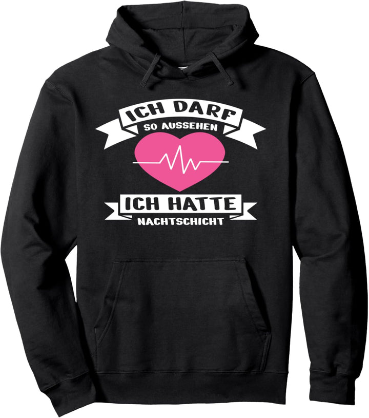 Frauen Schichtarbeit Krankenschwester Nachtdienst Pullover Hoodie