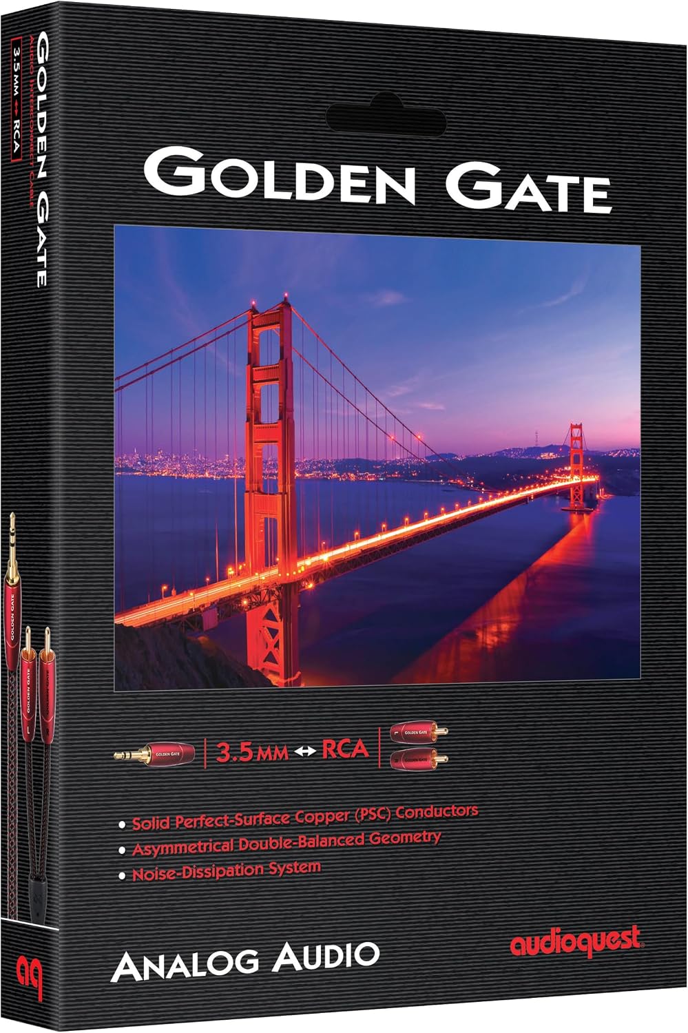 audioquest Golden Gate 3,5mm Klinke auf Cinch 0,6 M