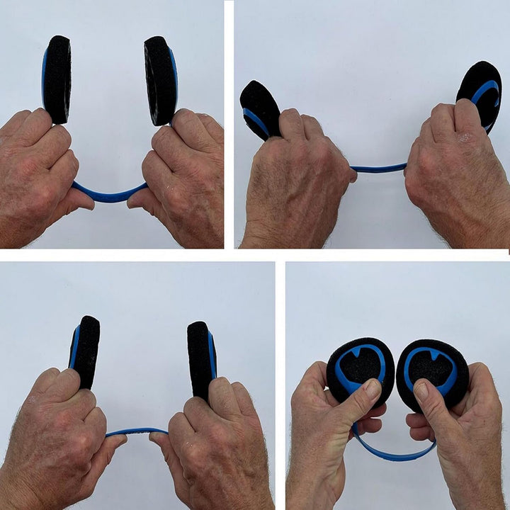 Windfree Windgeräuschreduzierung Windschutz Ohren Höhrgerät Farbe Blau, Blau