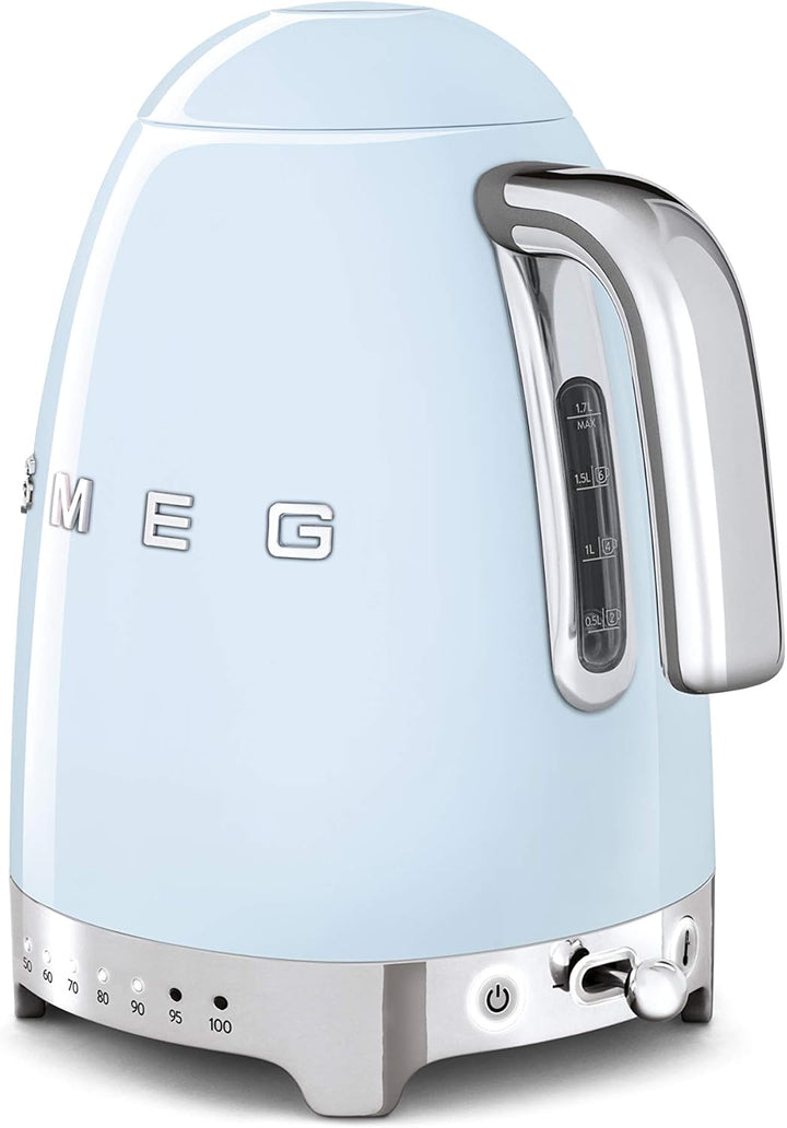 SMEG Wasserkocher KLF04PBEU, 7 Cups, Pastellblau