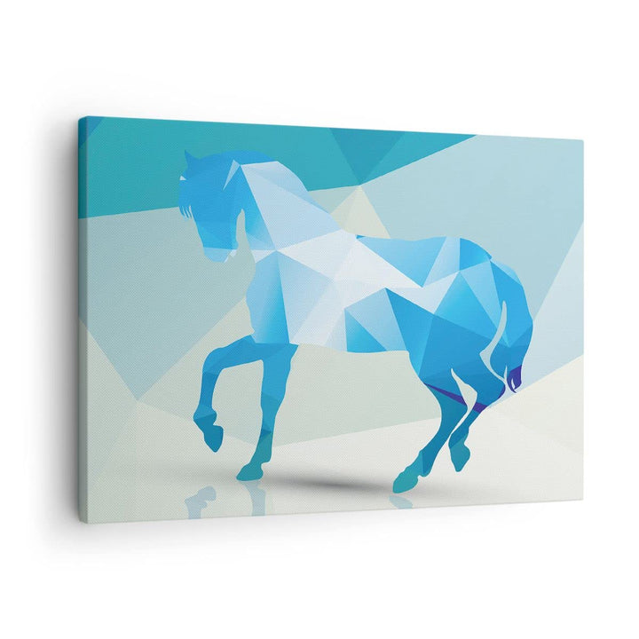 Bilder auf Leinwand Pferd Illustration modern Grafik Leinwandbild 70x50cm Wandbilder Dekoration Wohn