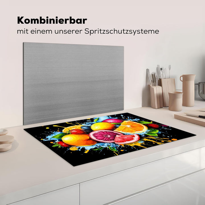 Herdabdeckplatte 80x52 cm Einteilig Abdeckplatten Cerankochfeld Abdeckung Ceranfeld Herdplattenabdec