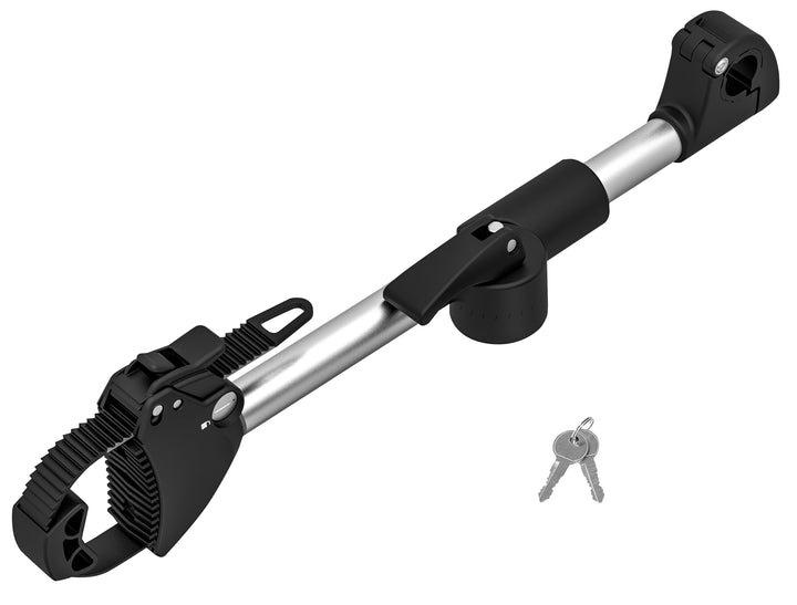 EUFAB 11248 Verstellbarer Strap-Rahmenhalter 40cm, Schwarz/Silber