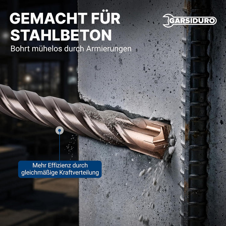 SDS Plus Betonbohrer Set PGM zertifiziert [5tlg. Ø 5-8 mm]