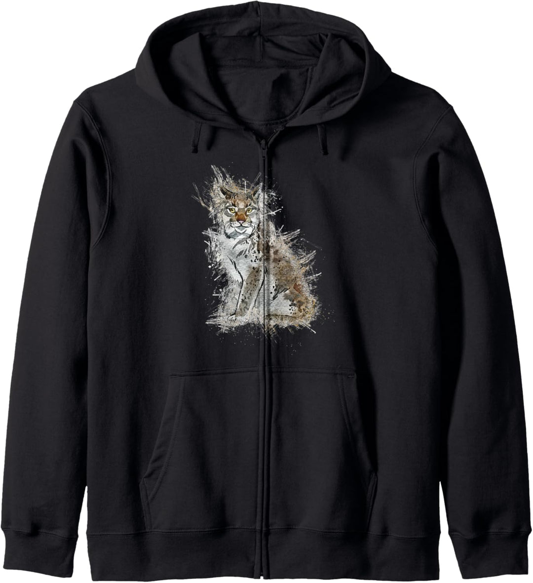Wilder Luchs Katze Kapuzenjacke