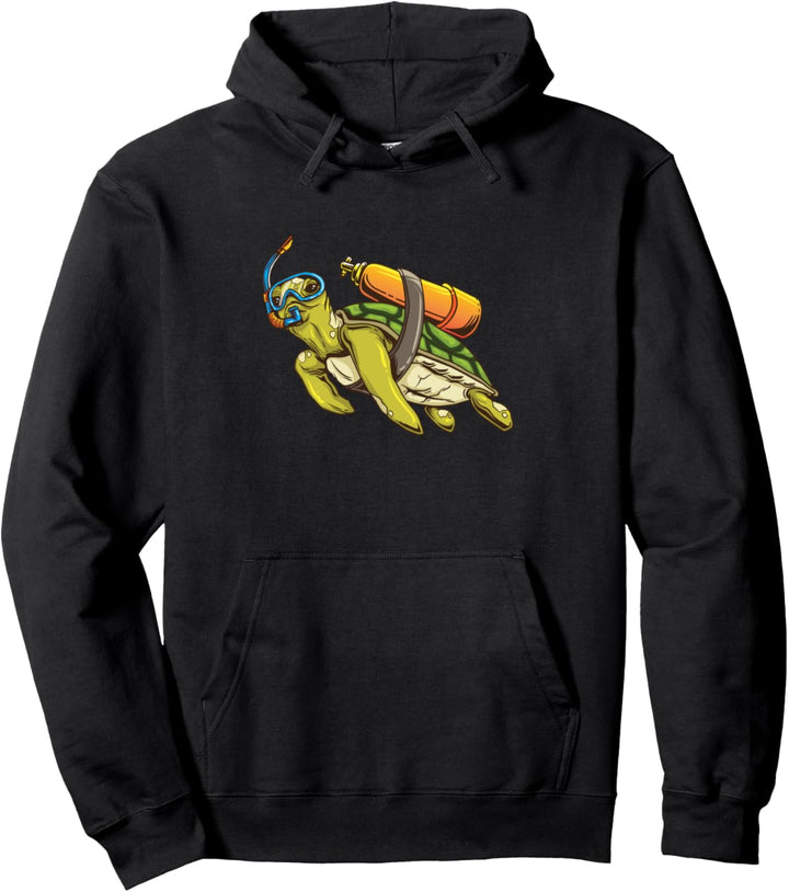 Schildkröte Taucher Pullover Hoodie