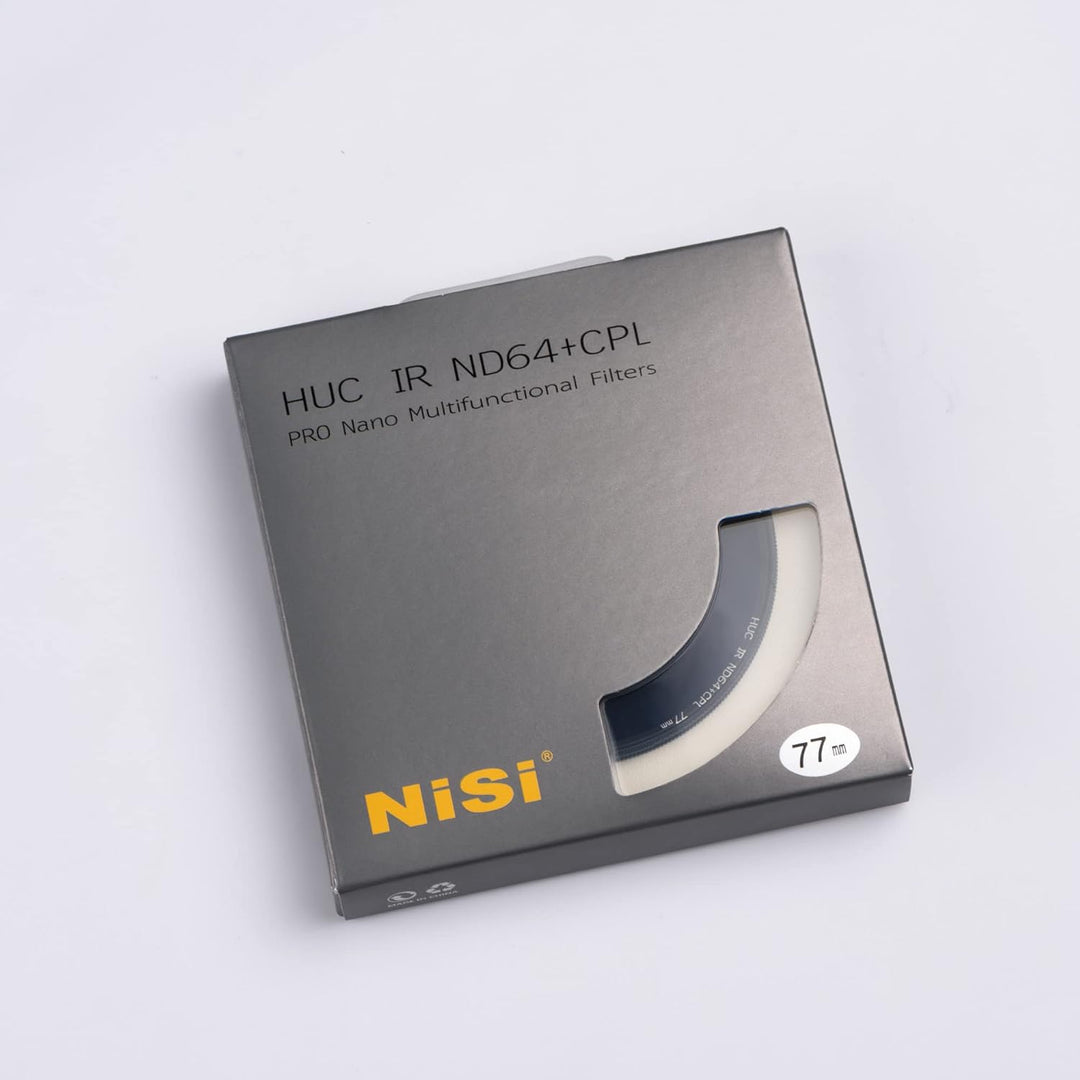 NiSi 62 mm, rund, ND64 + CPL