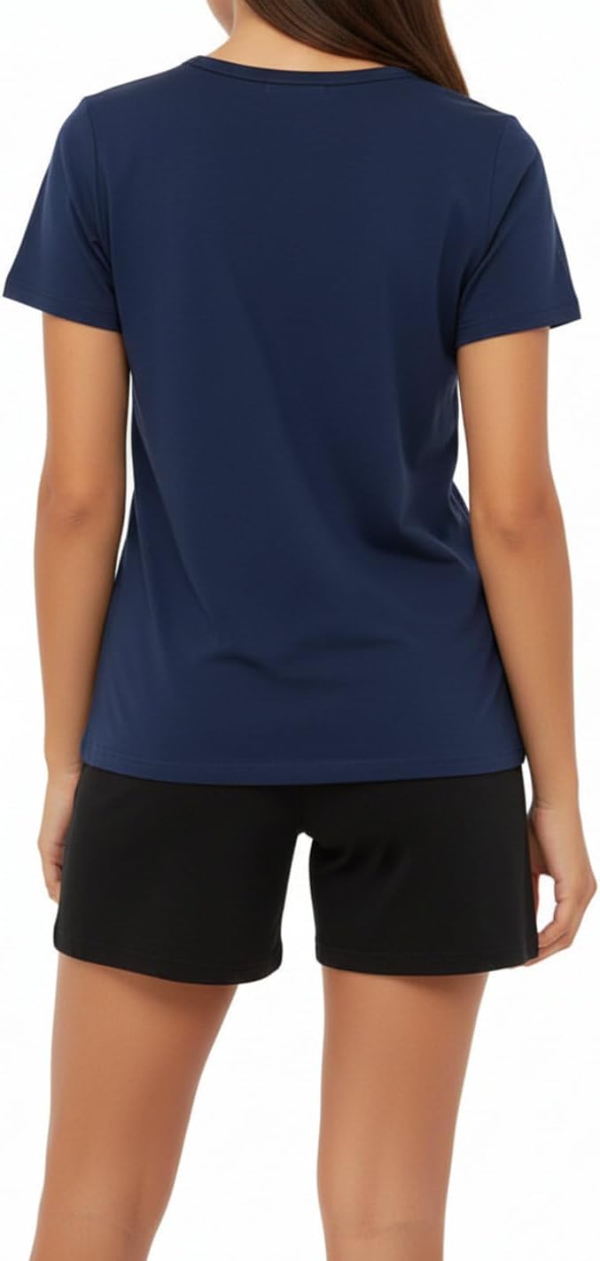 Mädchen Schlafanzug kurz, weicher Single-Jersey aus 100% Baumwolle und Hose in Bermuda Form 116 Nach