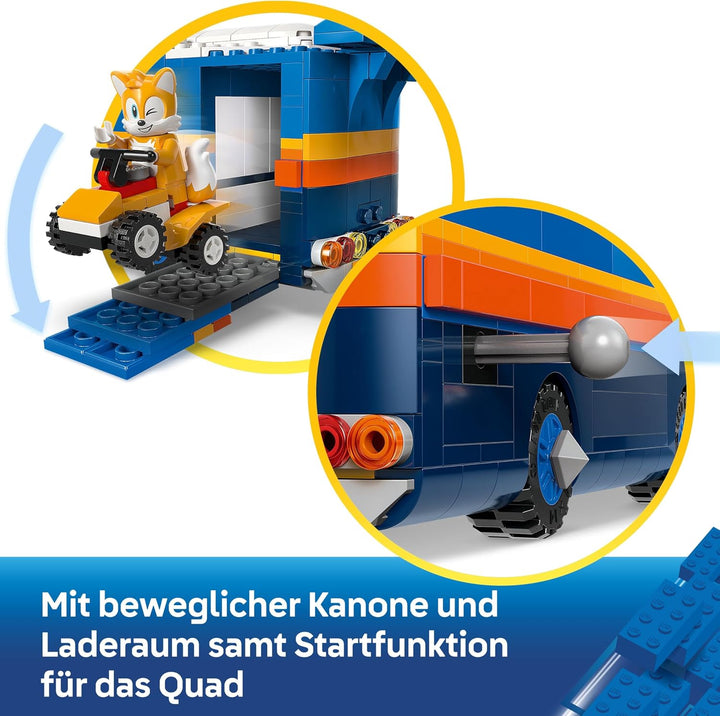LEGO Sonic The Hedgehog Team Sonic Command Truck Toy - Interactive Set with an ATV Car &amp; 5 Figures i