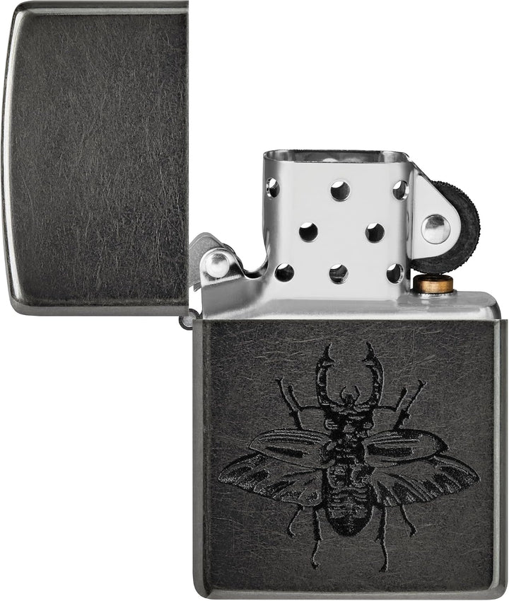 Zippo Sturmfeuerzeug - Beetle, Gray Dusk, Color Image - Nachfüllbar - Wiederverwendbar - Windfestes