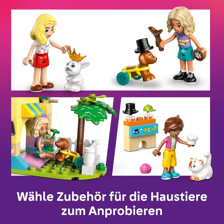 LEGO Friends Geschäft für Haustierzubehör - mit Hund, Katze und Kaninchen als Tierfiguren, 3 Minifig