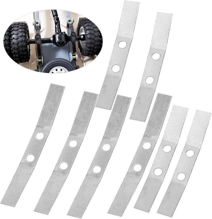RiToEasysports 8Pcs Hinterachse Blattfeder Stahl Dämpfung Blattfedern Ersatzteile Kompatibel mit WPL