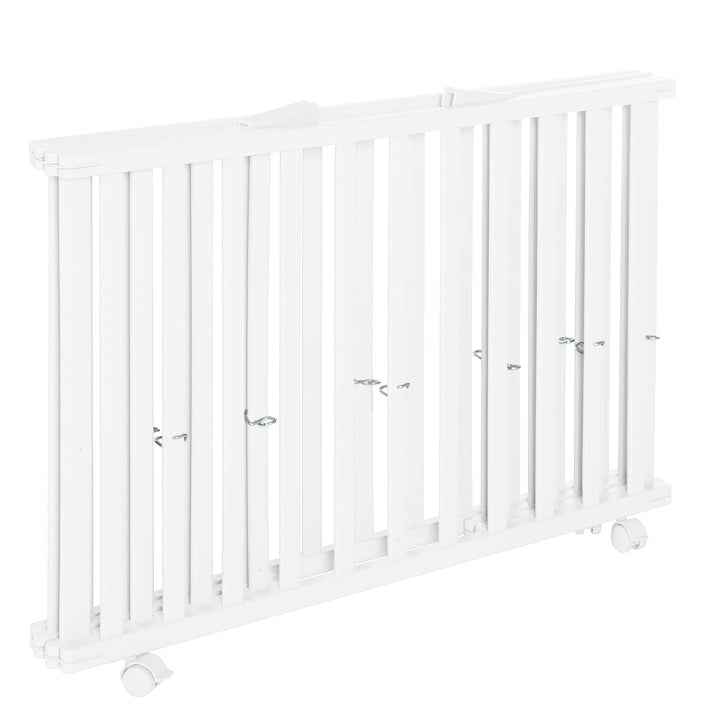 roba Laufgitter klappbar 75 x 100 cm - Platzsparender und faltbarer Baby Laufstall - Mobiles Krabbel