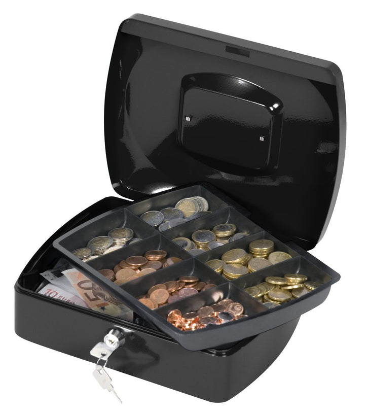 Q-Connect KF02603 Geldkassette 25,4 cm schwarz, Schwarz