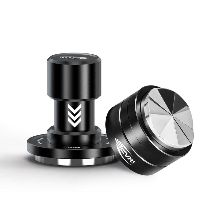 IKAPE 58.35mm V6 Impact Espresso Tamper &amp; Coffee Distributor — Acoustic Feedback, Interchangeable Sp
