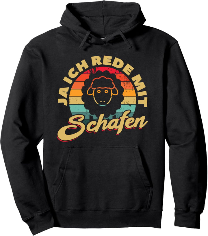Lustiges Landwirt Schäfer Ja Ich Rede Mit Schafen Pullover Hoodie