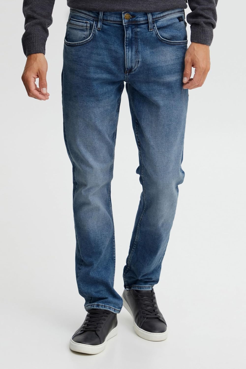 b BLEND Herren Blend Blizzard Fit-Multiflex-Straight Denim-Noos Jeans 28W / 30L Denim Middle Blue (2