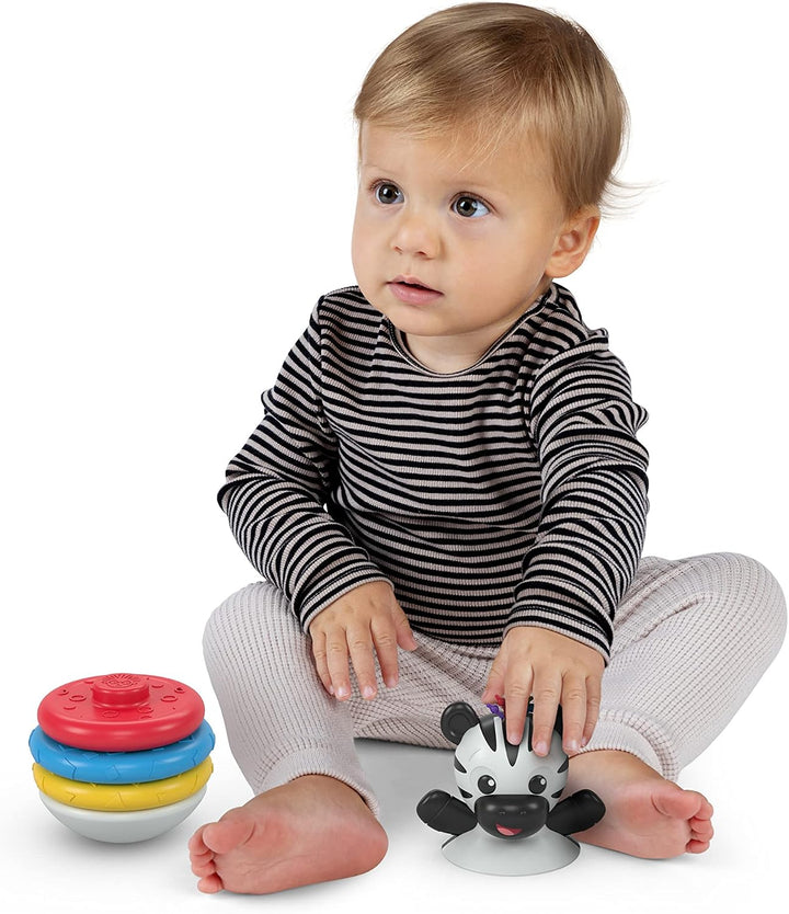 Baby Einstein, Stack &amp; Wobble Zen BPA-freies Beissring Spielzeug für das Lernen von Ursache und Wirk