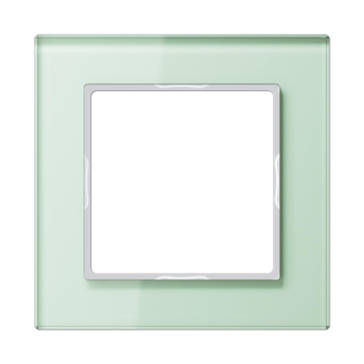 Jung AC 581 GL WMT AC581GLWMT Rahmen Glas 1fach Serie A Creation mattweiss