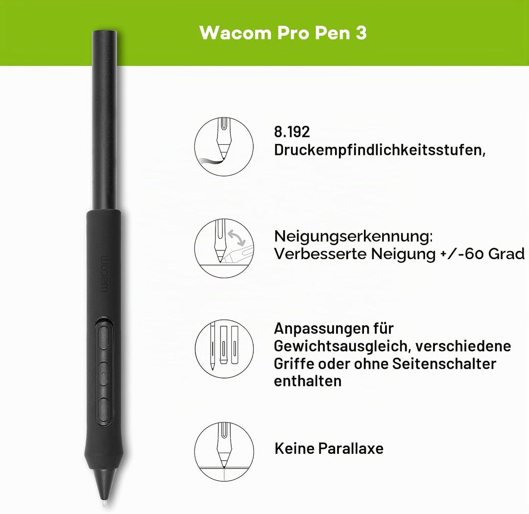 Wacom Cintiq Pro 27 Grafiktablett ohne Standfuss (4k-Auflösung, 26,9-Zoll-Display, HDR-Gamma, Panton