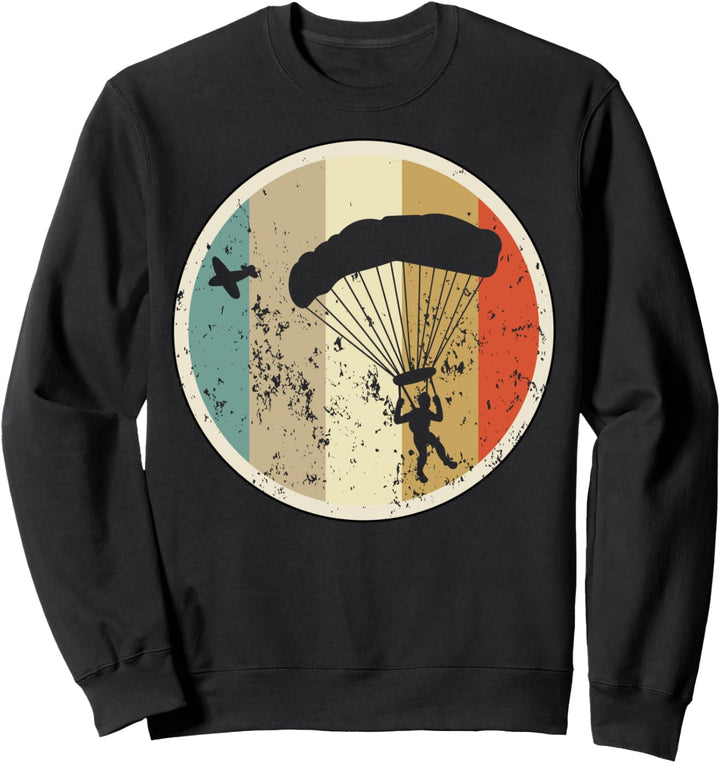 Skydiver Skydiving Fallschirmspringer Retro Vintage Grunge Sweatshirt