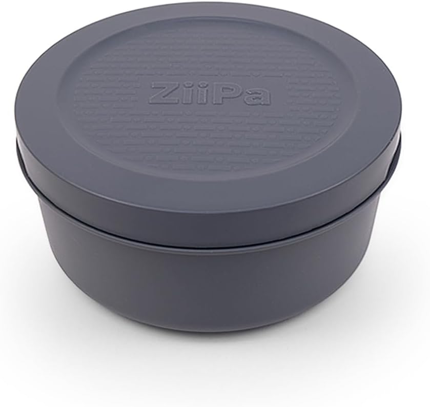 ZiiPa Pizzateigbox – ø 16 cm / 250 Gramm – Schiefer – 6 Stück