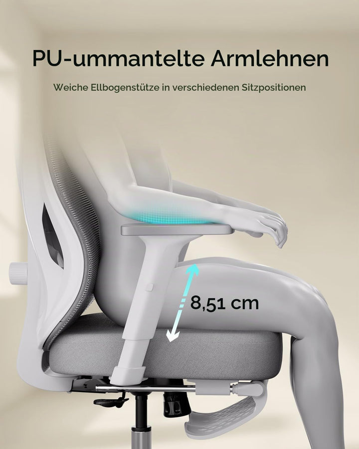 Hbada P5 Bürostuhl Ergonomischer 3 Orange, Orange