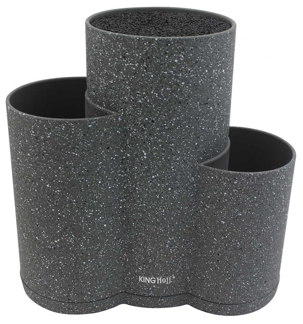 3 in 1 Universeller Messerständer KINGHOFF KH-1568 Grau