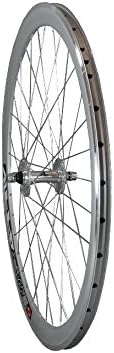 Woo Hoo Bikes Deep V 43 mm Fixie, Fixed Gear, Track, Single Speed Bike Wheels w. Flip Flop Hubs silb