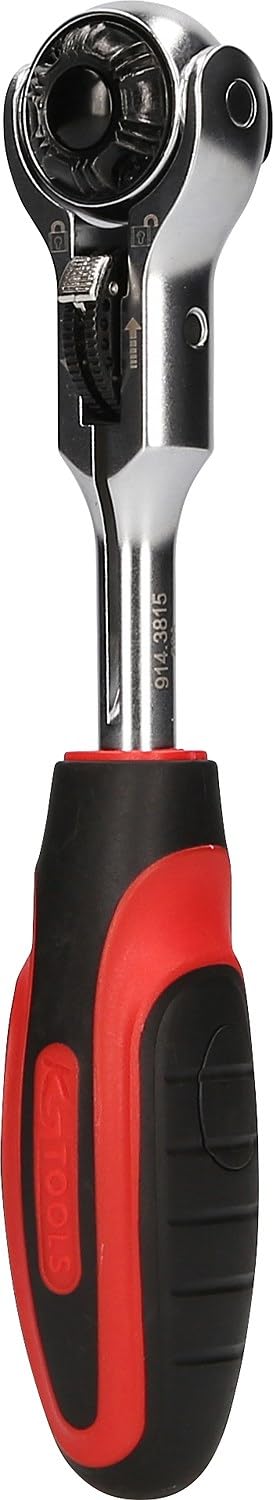 KS Tools 914.3815 MODIFIX 3/8 Zoll Mini-T-Griff-Schwenkkopf-Knarre, 72 Zahn