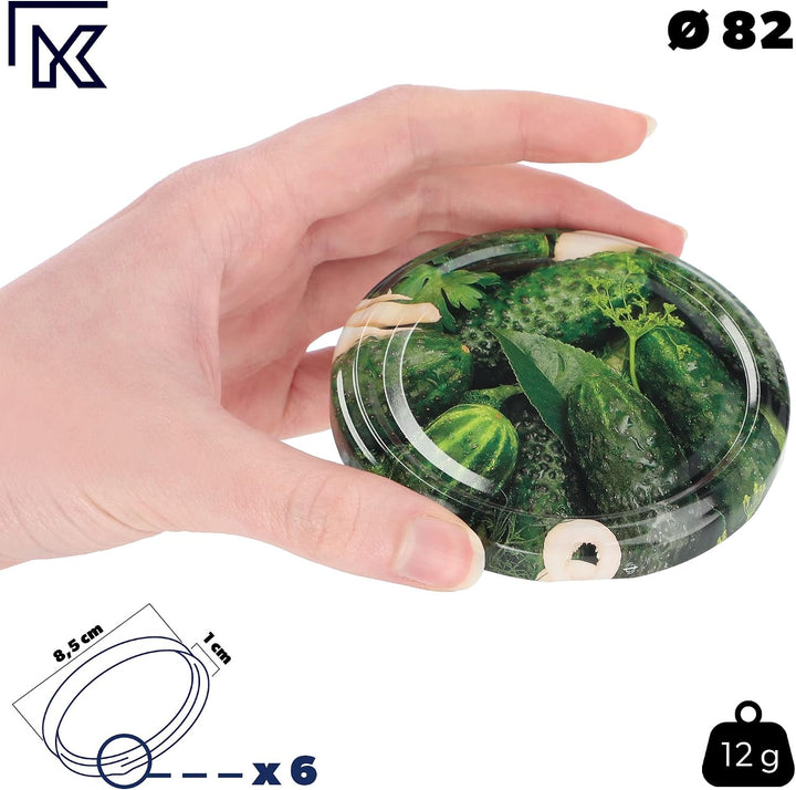 KADAX 20er Set Einmachgläser 250ml TO82 Essiggurken, Marmeladengläser Vorratsgläser Mason Jar mit Sc