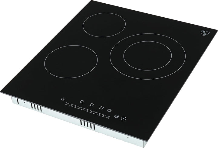 K&amp;H® 3 Zonen SLIDER Control Glaskeramikkochfeld 45cm Elektro Autark Eingebaut NC-4504SL