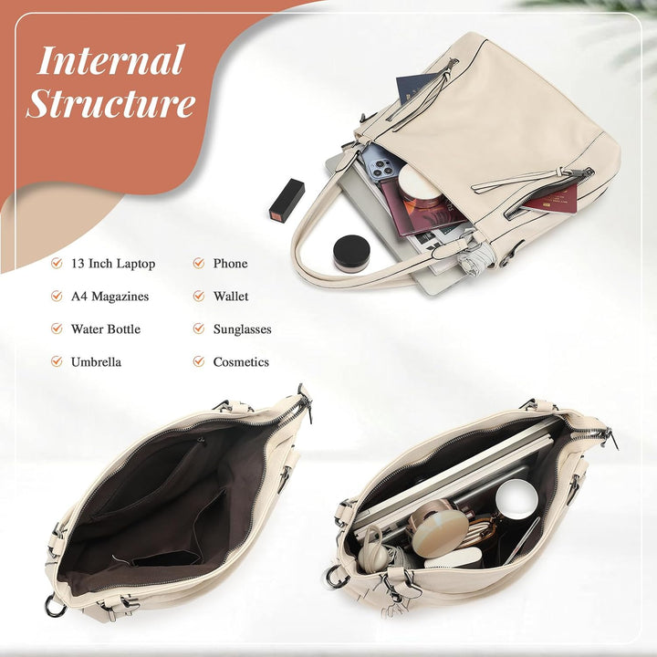 VINBAGGE Damen Handtasche Leder Henkeltasche Top Griff Tasche Vintage Weiches Umhängetasche Schulter