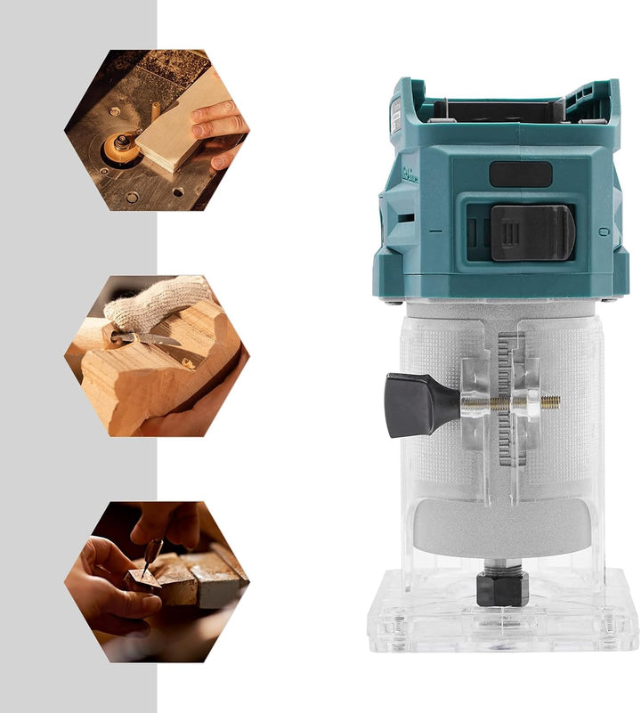 Kompakte Oberfräse Elektrische Oberfräse Einhandfräse Trimmer Holz Router Kanten Fräser 6.35MM Reink