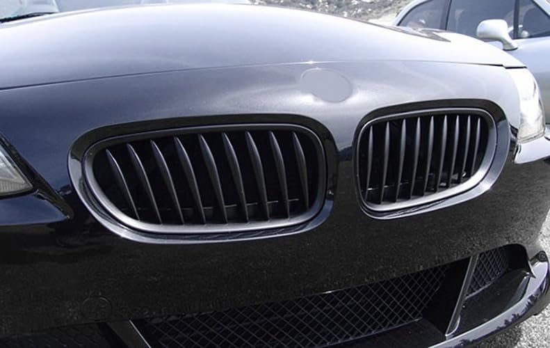 Kühler- Sport- Front- Rippen- Grill Schwarz Matt Eintragungsfrei Set