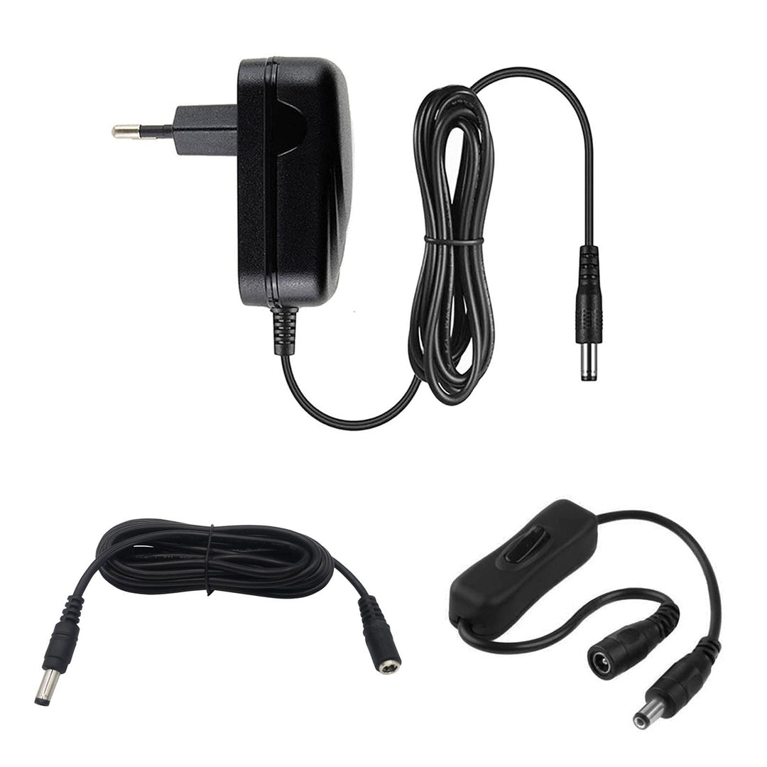 MyVolts 5V EU-Netzteil kompatibel mit Tascam DP-006 Recorder - mit Verlängerungskabel und Inline-Sch