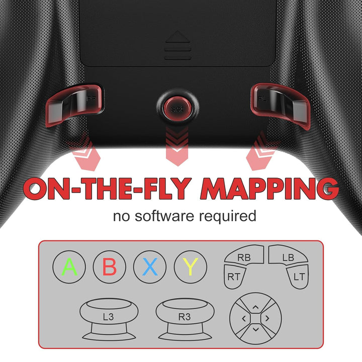 Lapezei Wireless Controller für Xbox Series S/X, Xbox One/PC, Bluetooth mit Back Paddles, Schulterta