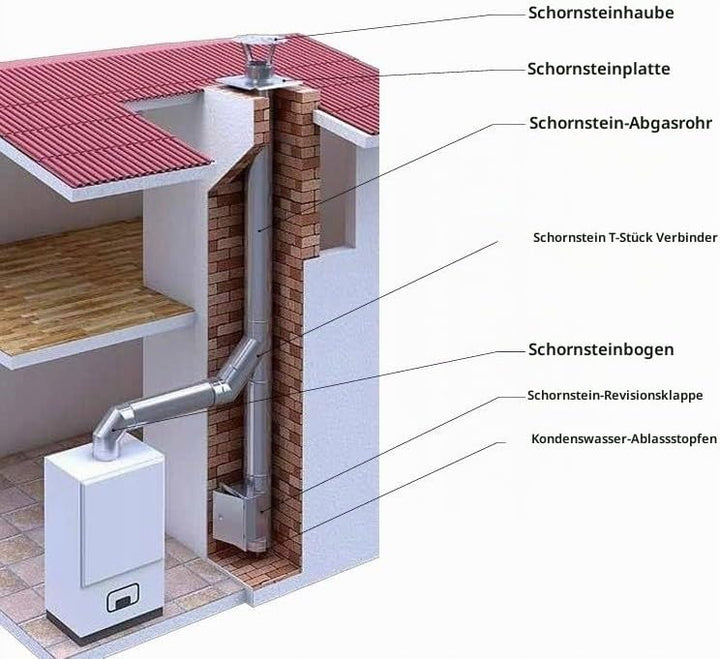 Edelstahl Grundplatte für Kaminaufsatz Schornstein Aufsatz Kamin Kaminplatte Schornsteinplatte Schor