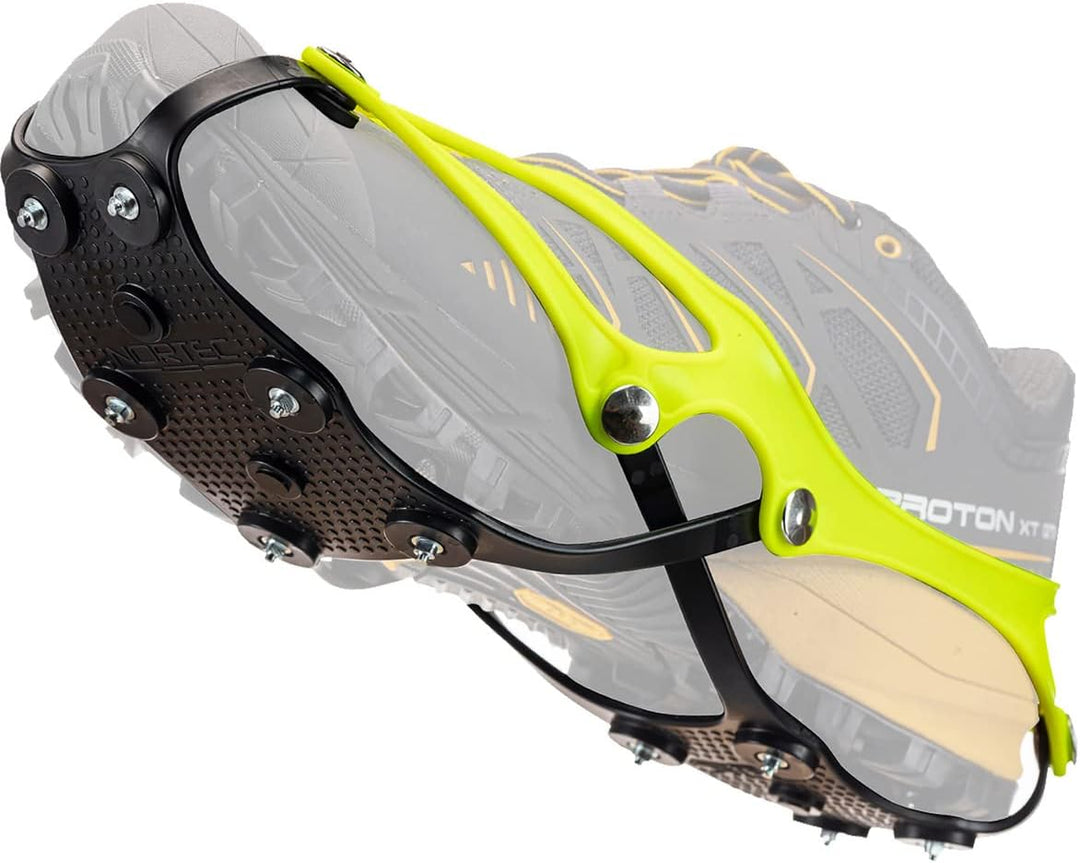 Nortec Steigeisen Corsa Made in Italy für Snow Running und Urban Winter Laufen Winter auf EIS und Sc