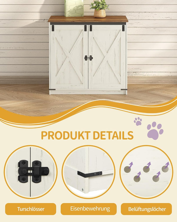 Hzuaneri Katzenklo Schrank, Verstecktes Katzenschrank mit Stauraum, Katzenhaus mit Magnetischen, Bau
