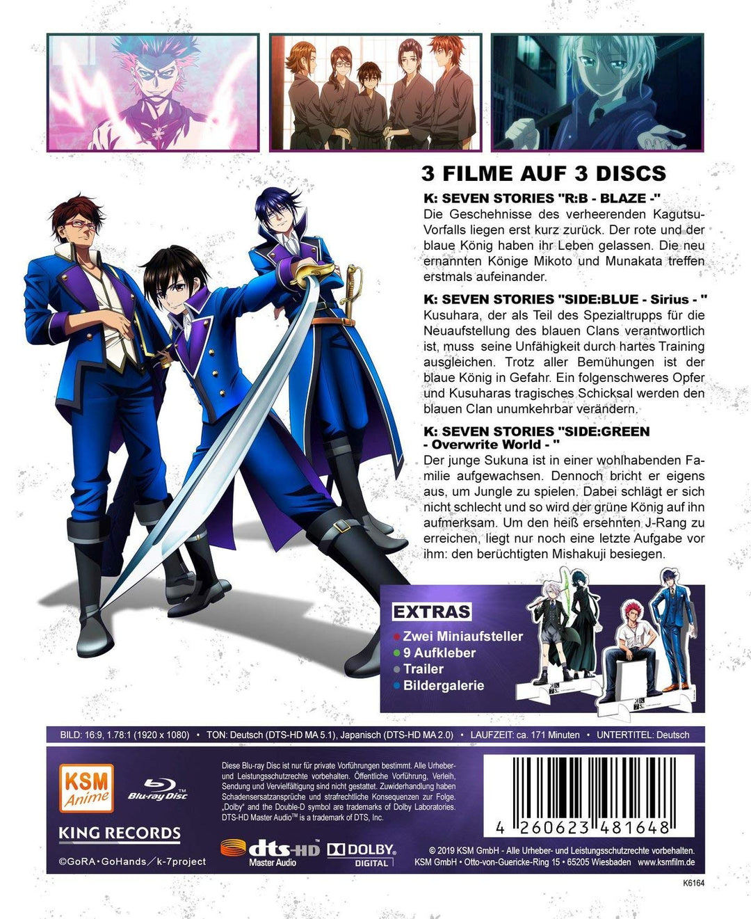 K Seven Stories - Side: One (Movie 1-3) [Blu-ray], Blu-ray