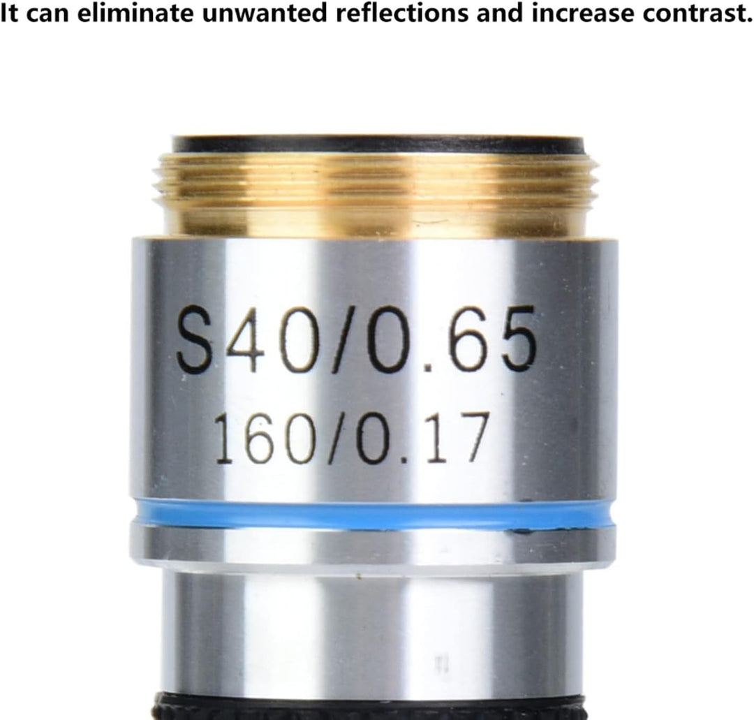 Biologisches Mikroskop mit 40X Achromatischem Objektiv, Aluminiumlegierung Konstruktion, 160/0.17 Op