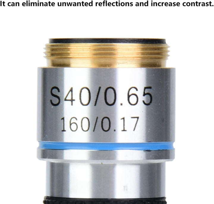 Biologisches Mikroskop mit 40X Achromatischem Objektiv, Aluminiumlegierung Konstruktion, 160/0.17 Op