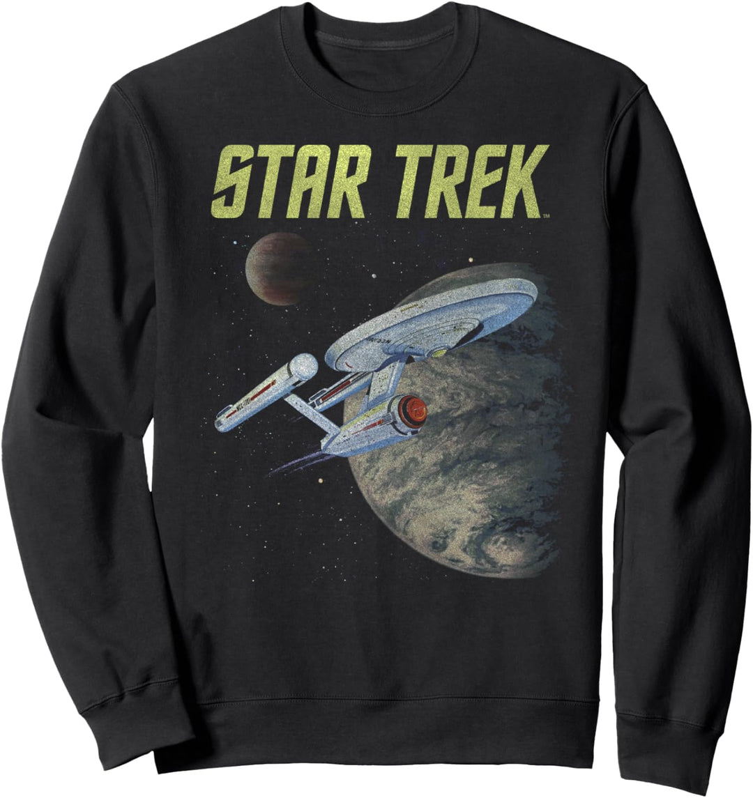 Star Trek: The Original Series Vintage Enterprise Poster Sweatshirt