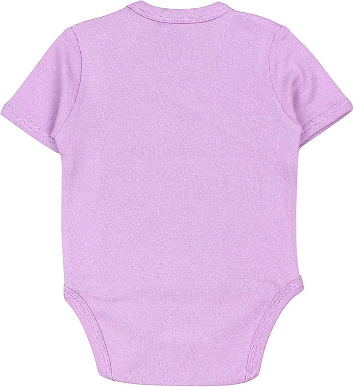 TupTam Baby Body Mädchen 5er Set – Kurzarm Wickelbody aus Baumwolle mit Print, Atmungsaktiv und Haut
