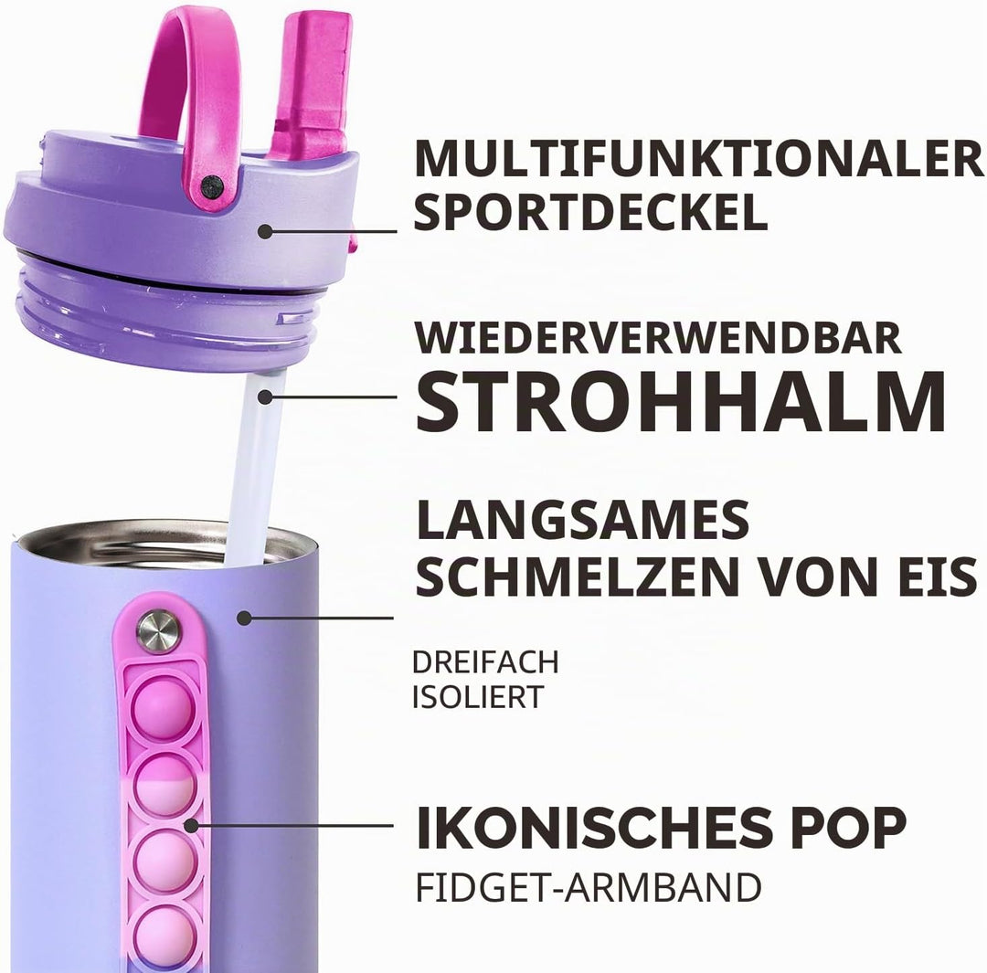 Elemental Iconic Isolierte Wasserflasche 590ml - Lilac Tie Dye 590 ml Lilac Tie Dye, 590 ml Lilac Ti